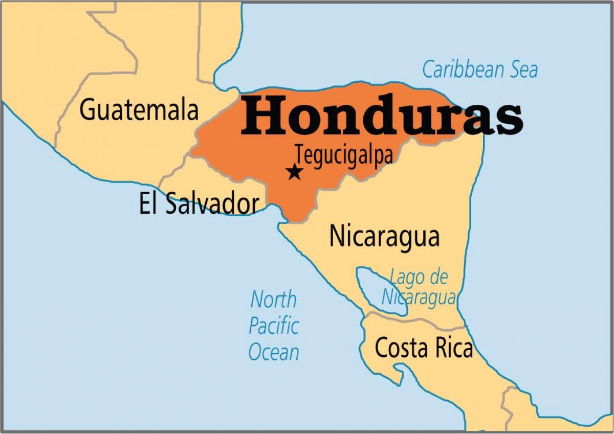 Хондурас карта капитала