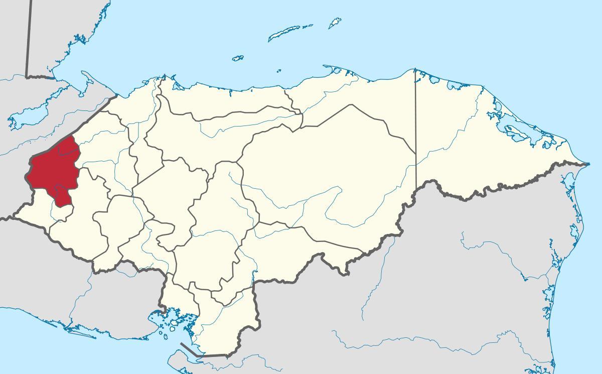 карта копан Хондурас
