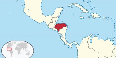 Локација Хондурас на мапи света