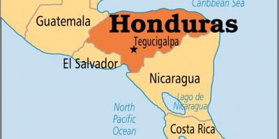 Хондурас карта капитала