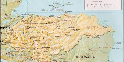 Залив острва роатан Хондурас мапи