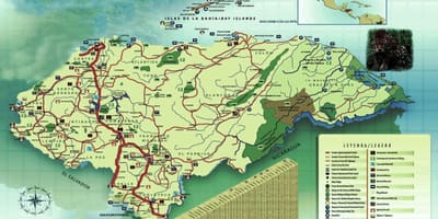 Карта Хондураса географије