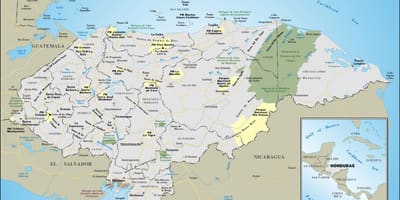 Карта Хондураса путу